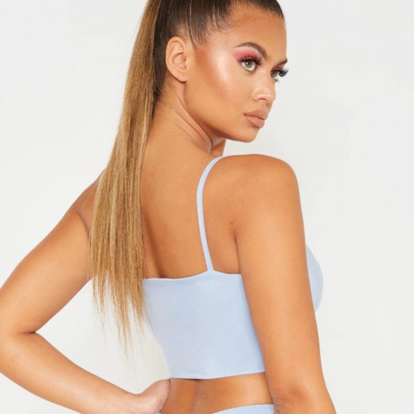 Bundle of 2 Crop Tops - Blue & Green - New - Picture 3 of 9